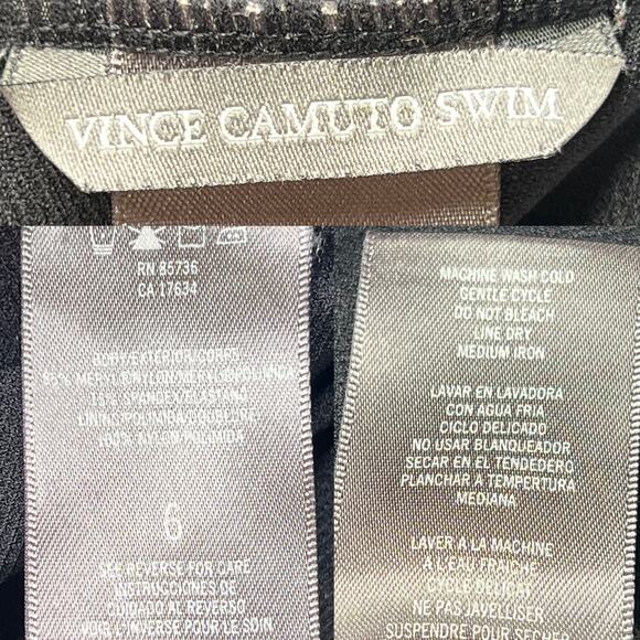 Vince Camuto Snakeskin One-Piece Swimsuit Womens sz 6 Metallic Foil - Picture 9 of 10